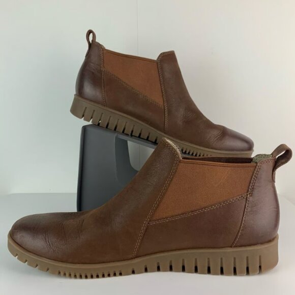 NEW DANSKO Leather Louisa Chelsea Comfort Booties in brown for women 925 5m3 - Picture 7 of 8